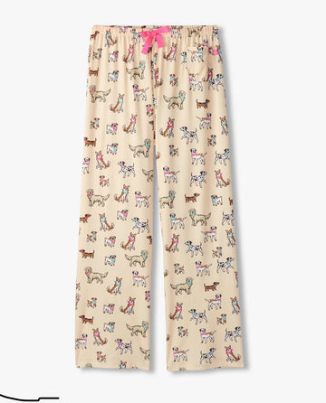 Little Blue House Women's Cute Pups Pajama Pants  In A Bag